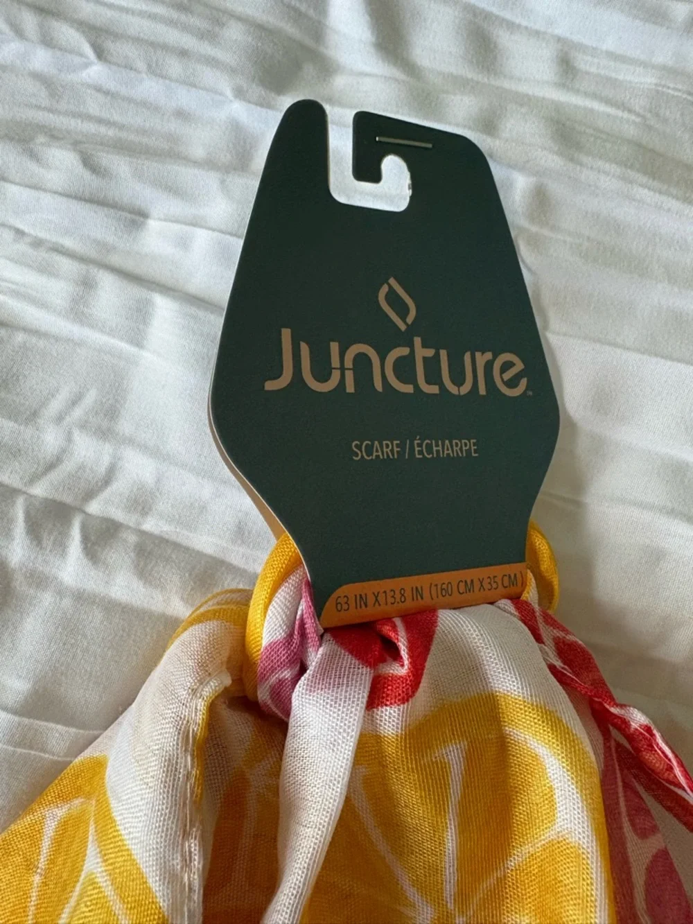 Juncture Citrus Print Scarf - Yellow & Pink